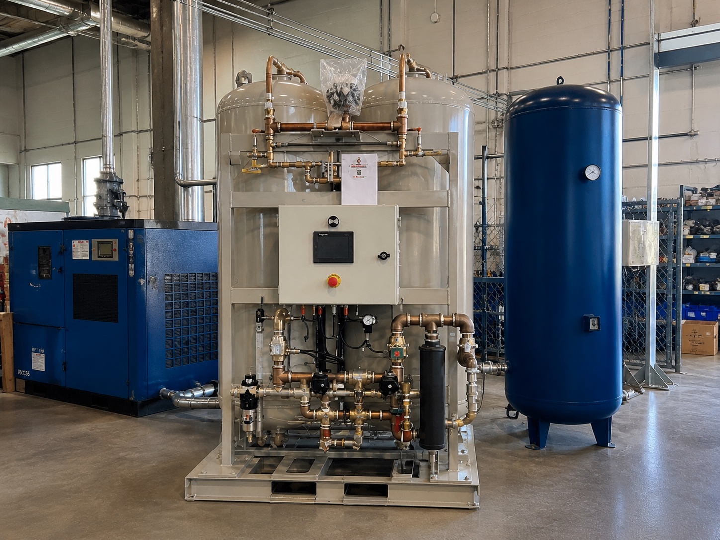 Complete industrial nitrogen generation installation